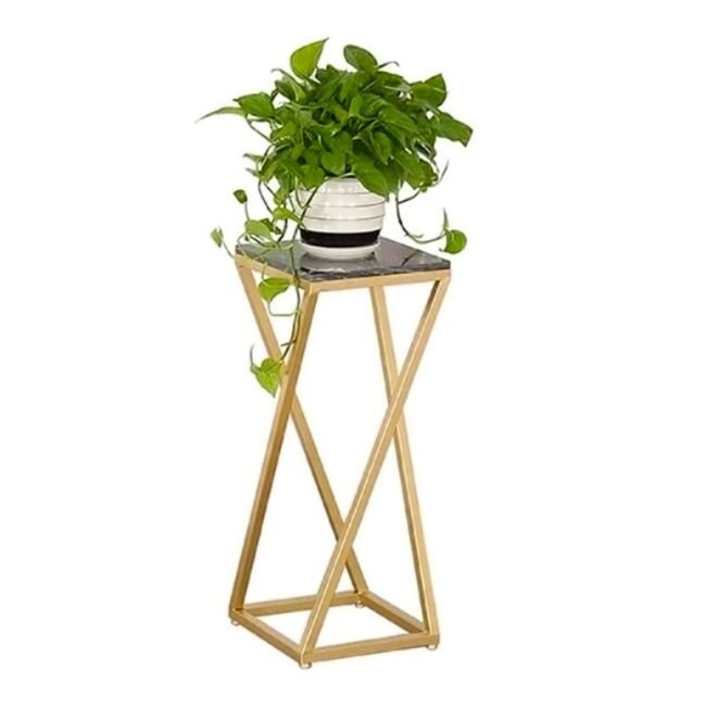 steel golden Modern Geometric Plant Stand Set (3 Sizes) - Image 4