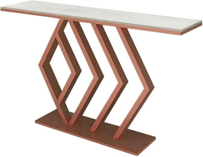 Geometric Elegance: The Olga Console Table Study in Modern Design - Image 2