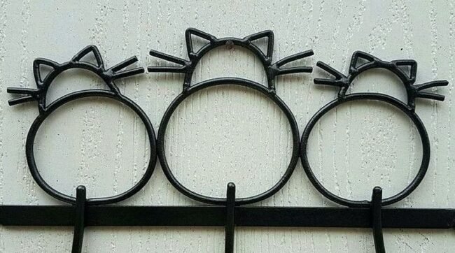 Modern Steel Decorative Key and Accessory Holder for a Touch of Cat-Inspired Charm nf steel