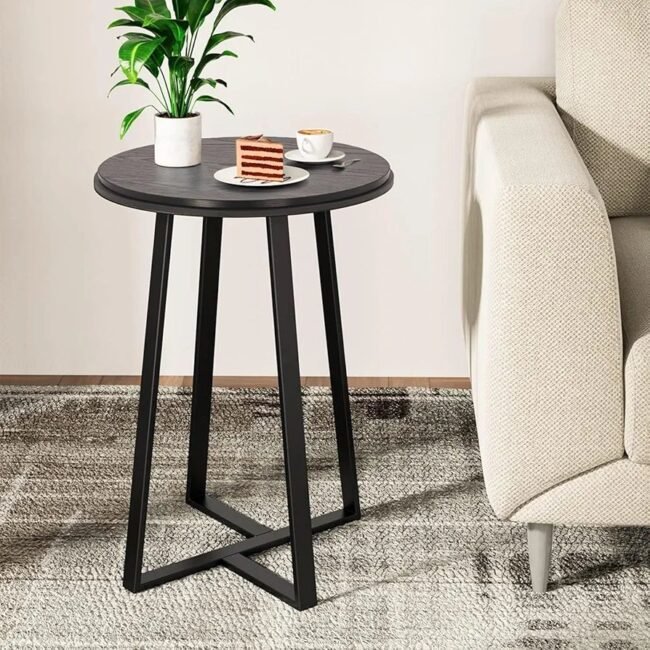 Black Metal Frame Side Table 
space saving side table - Image 4