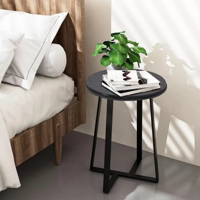 Black Metal Frame Side Table 
space saving side table - Image 5
