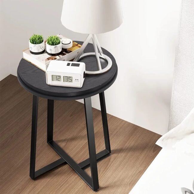 Black Metal Frame Side Table 
space saving side table - Image 6