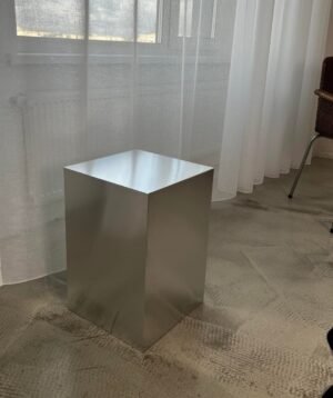 stainless steel cube coffee table or end table